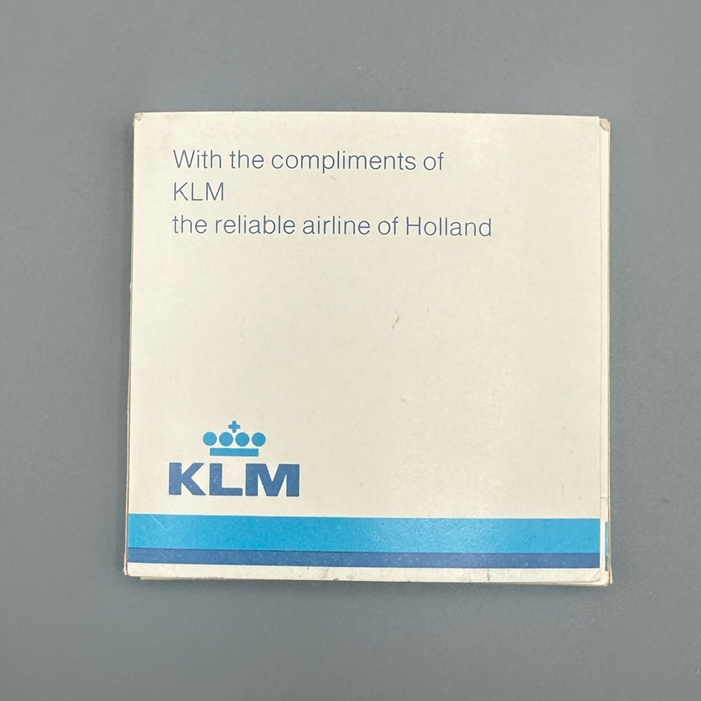 VTG KLM Business Class Airlines Dutch Tile Coaster 3”x3” 1982 - Picture 3 of 13